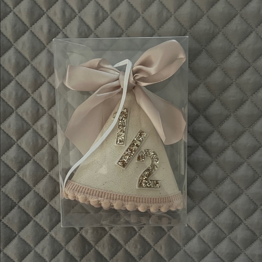Pink and Gold Kids Party Hat